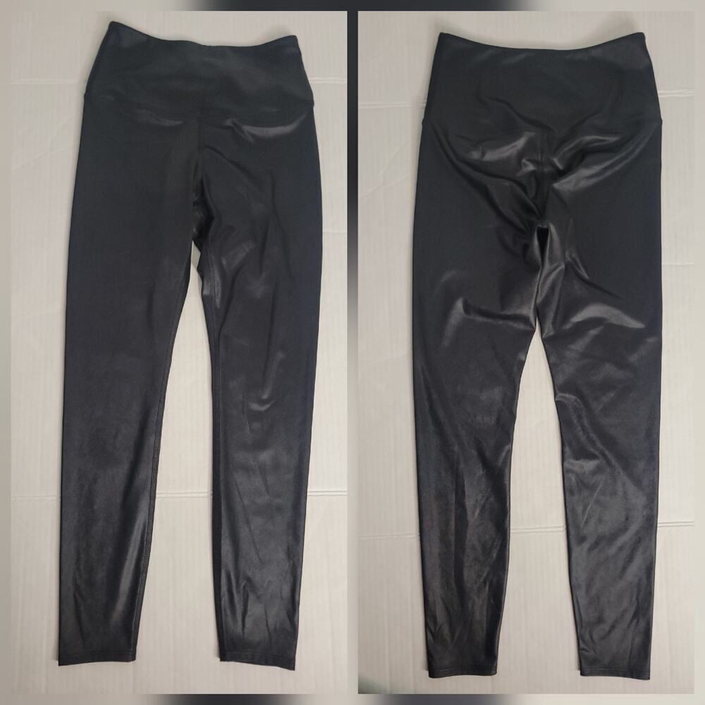Carbon38 Leggings Womens SZ Small High Rise Takara Shine Lustrous Black